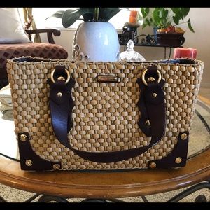 Michael Kors New Santorini Straw Tote